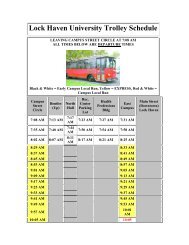Lock Haven University Trolley Schedule