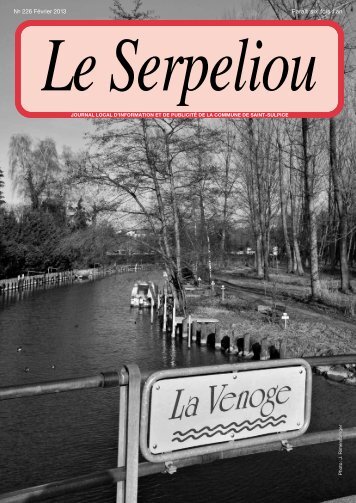 No 226 - FÃ©vrier 2013 [PDF, 6.00 MB] - Commune de St-Sulpice