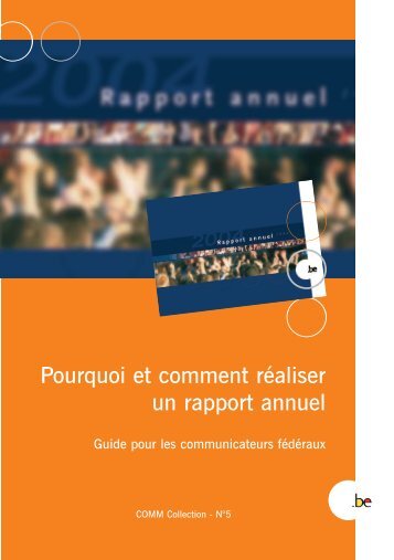 Brochure Rapport Annuel F - Fedweb