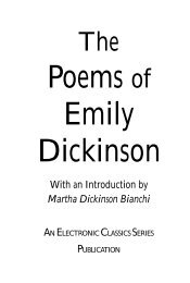 The complete poems of Emily Dickinson - Penn State University
