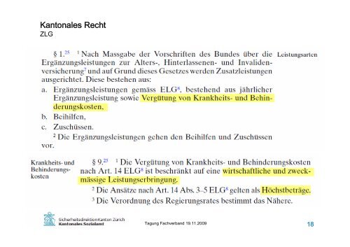 und Behinderungskosten - Fachverband Zusatzleistungen