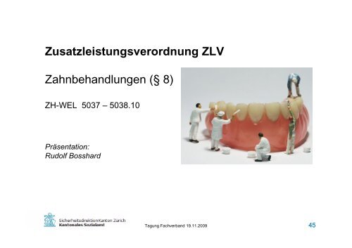 und Behinderungskosten - Fachverband Zusatzleistungen