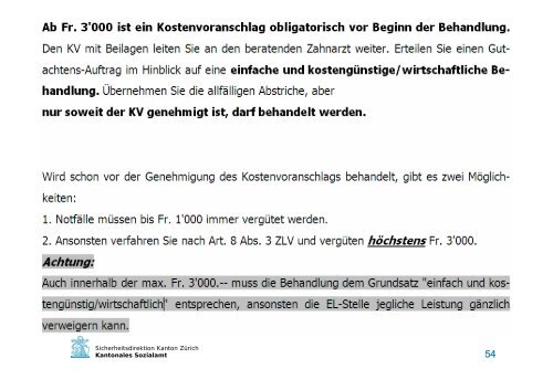 und Behinderungskosten - Fachverband Zusatzleistungen