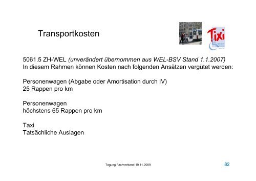 und Behinderungskosten - Fachverband Zusatzleistungen