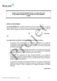 Korian projet accord prime avril 2010 - CFDT SantÃ© Sociaux