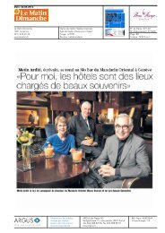 Le Matin Dimanche 22.04.2012 - hotel beau rivage geneve suisse