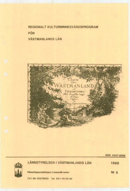 FÃR 1988 Nr 5 - LÃ¤nsstyrelserna