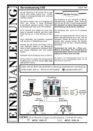 V85 Servosteuerung - gewu