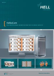 Packaging workflow with HelioCom - hell gravure systems