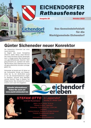 Günter Sicheneder neuer Konrektor - Markt Eichendorf