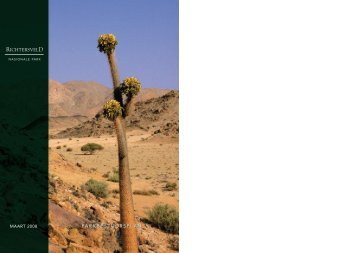 PARKBESTUURSPLAN RICHTERSVELD ... - SANParks