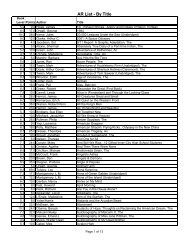 AR List - By Title - Falmouth Academy