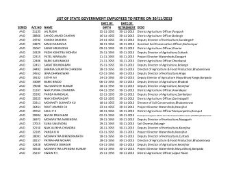 November, 2013 - Accountant General, Odisha