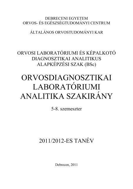 ODLA - Orvosi laboratÃ³riumi Ã©s kÃ©palkotÃ³ diagnosztikai analitikus ...