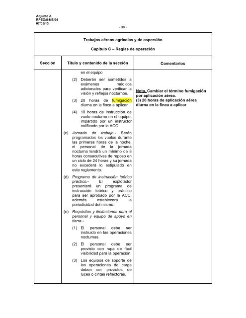 Adjunto A Trabajos aÃ©reos agrÃ­colas y de aspersiÃ³n CapÃ­tulo ... - ICAO