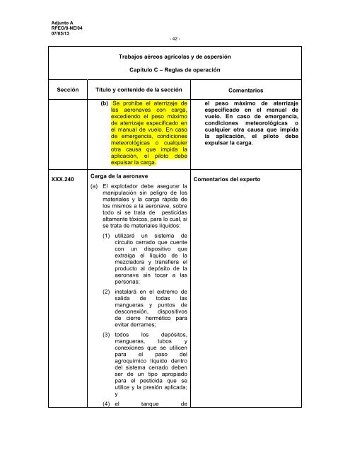 Adjunto A Trabajos aÃ©reos agrÃ­colas y de aspersiÃ³n CapÃ­tulo ... - ICAO