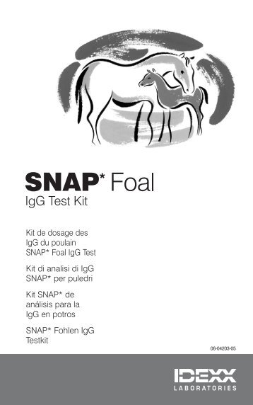 IDEXX SNAP Foal IgG Package - IDEXX Laboratories