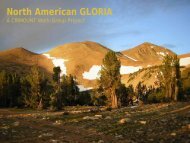 gloria target regions in the sierra nevada and great basin