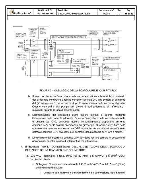 giroscopio modello 7000a manuale di installazione ... - Seakeeper