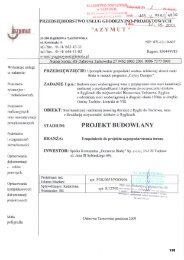 PROJEKT BUDOWLANY - SpÃ³Åka Komunalna DORZECZE BIAÅEJ ...