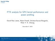 PTX analysis for GPU kernel performance and ... - many-core.group