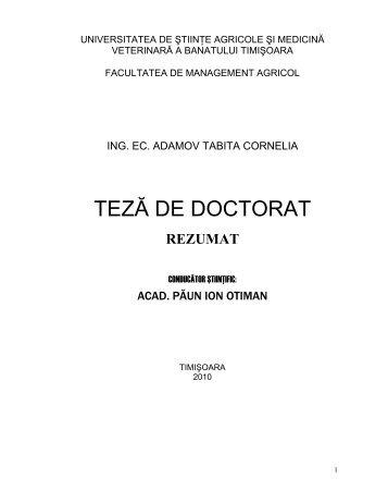 TEZÄ DE DOCTORAT
