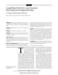 Long-Pulsed Nd:YAG Laser-Assisted Hair Removal in Pigmented Skin