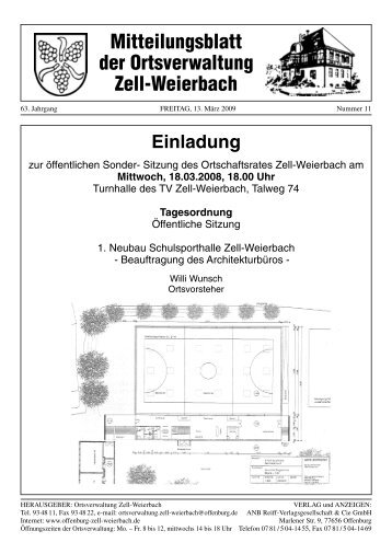 Mitteilungsblatt Zell-W kw11-09.pdf - Zell-Weierbach
