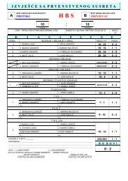 Pogledajte rezultate svih utakmica po disciplinama u PDF formatu