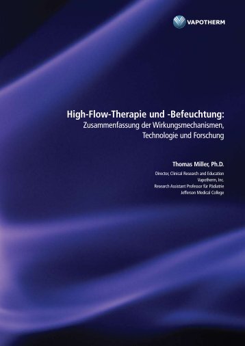 High-Flow-Therapie und -Befeuchtung: - Vapotherm