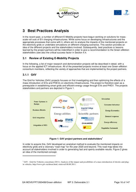 Deliverable 3.1 Business Analysis - Green eMotion Project