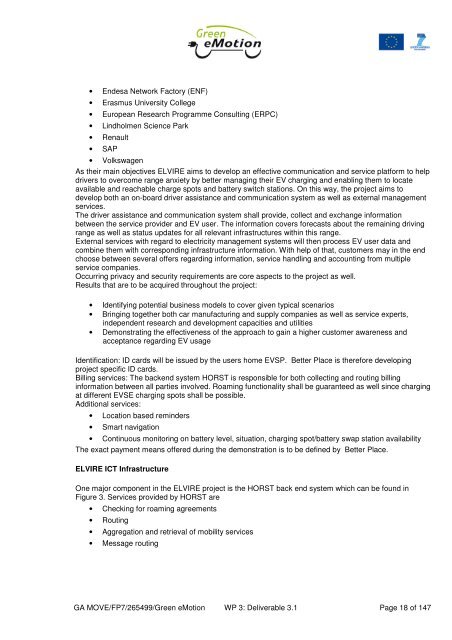 Deliverable 3.1 Business Analysis - Green eMotion Project