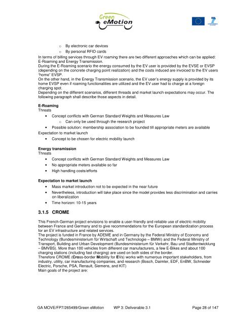 Deliverable 3.1 Business Analysis - Green eMotion Project