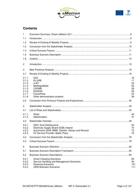 Deliverable 3.1 Business Analysis - Green eMotion Project