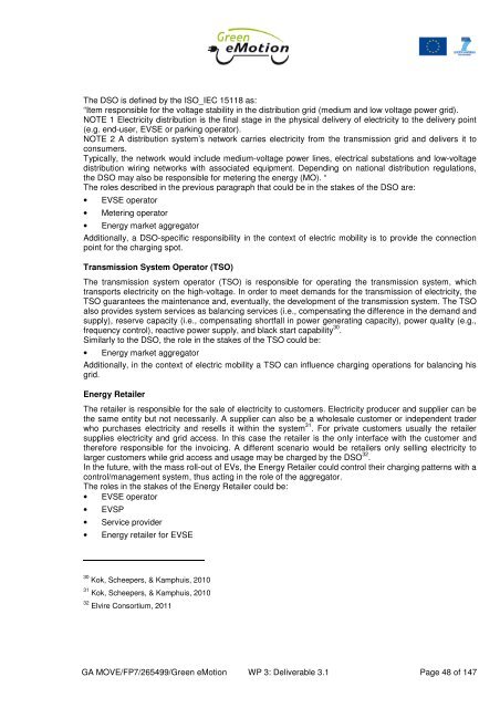 Deliverable 3.1 Business Analysis - Green eMotion Project