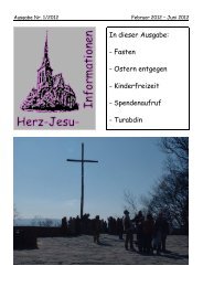 Herz-Jesu-Informationen 1/2012 - Herz Jesu Fechenheim