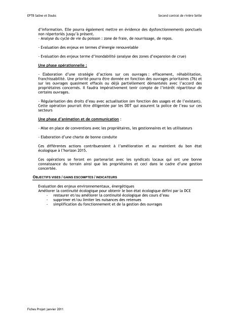 Dossier dÃ©finitif - Programme d'actions - EPTB SaÃ´ne Doubs