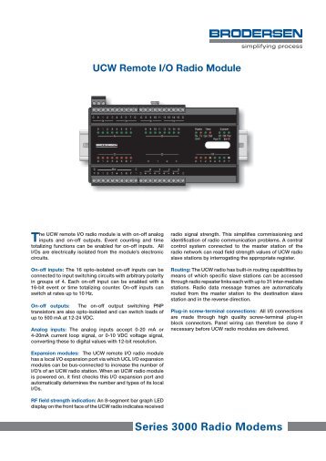 UCW-Radio Remote IO Module.indd