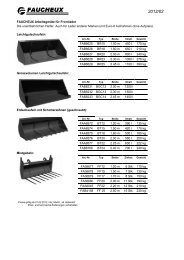 FAUCHEUX ArbeitsgerÃ¤te fÃ¼r Frontlader Die ... - Fim AG