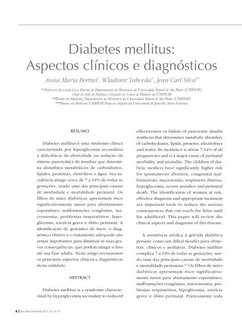 Diabetes mellitus Conduta terapÃªutica na gestaÃ§Ã£o - Ãrea ...