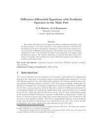 Difference-differential Equations with Fredholm Operator in the Main ...