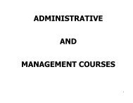 ADMINISTRATIVE AND MANAGEMENT COURSES - ITF Nigeria