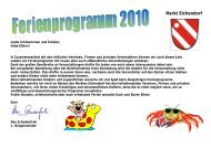Ferienprogramm 2010 - Markt Eichendorf