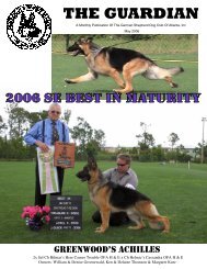 THE GUARDIAN - German Shepherd Dog Club of Atlanta