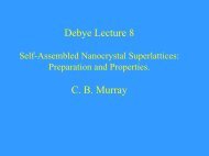 Debye Lecture 8 C. B. Murray - Debye Institute