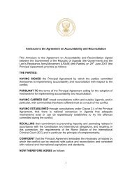 1 Annexure to the Agreement on Accountability and Reconciliation ...