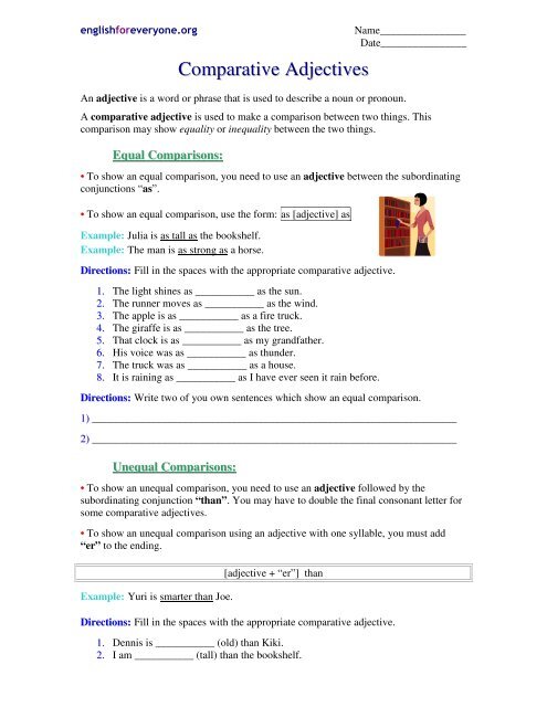 Comparative Adjectives
