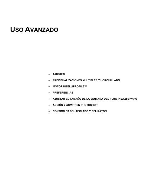 Manual Noiseware Español - Imagenomic