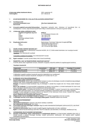 Ultra Derm kÃ©ztisztÃ­tÃ³ krÃ©m 7 - EVM Zrt