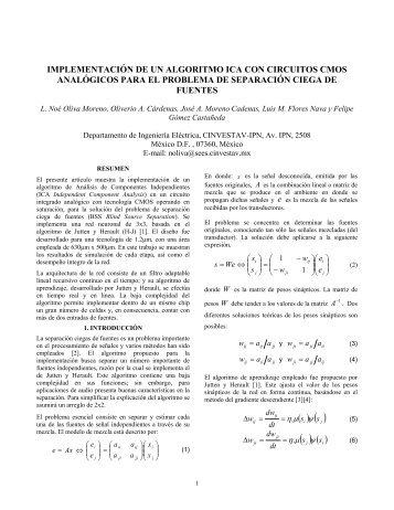 ImplementaciÃ³n de un Algoritmo ICA con Circuitos ... - Iberchip.net